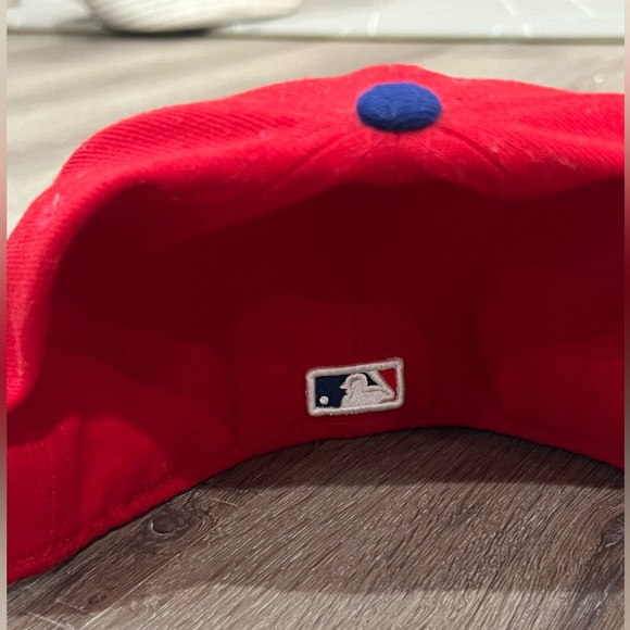 Phillies P 59FIFTY 7 1/8 Official MLB Like New New Era Structured Fitted Hat Cap - Picture 8 of 11
